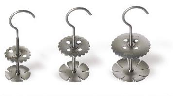 Μεταλλικοί αγκτήρες στερέωσης οστικού κρημνού